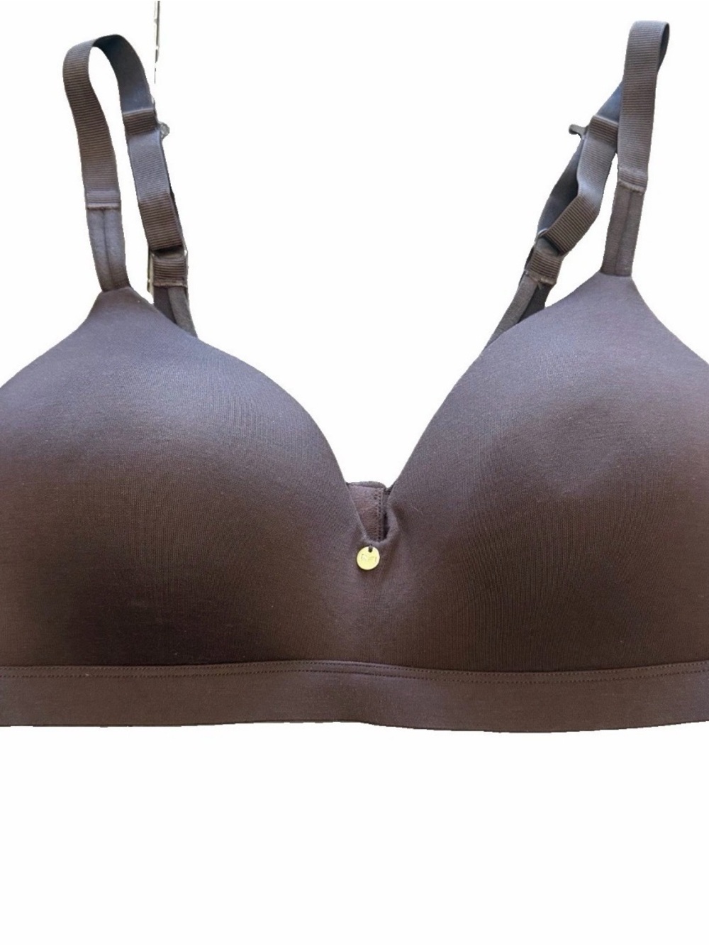 Maidenform Everyday Luxe T-Shirt Bra‎ 38C Brown Wireless Convertible DM2402